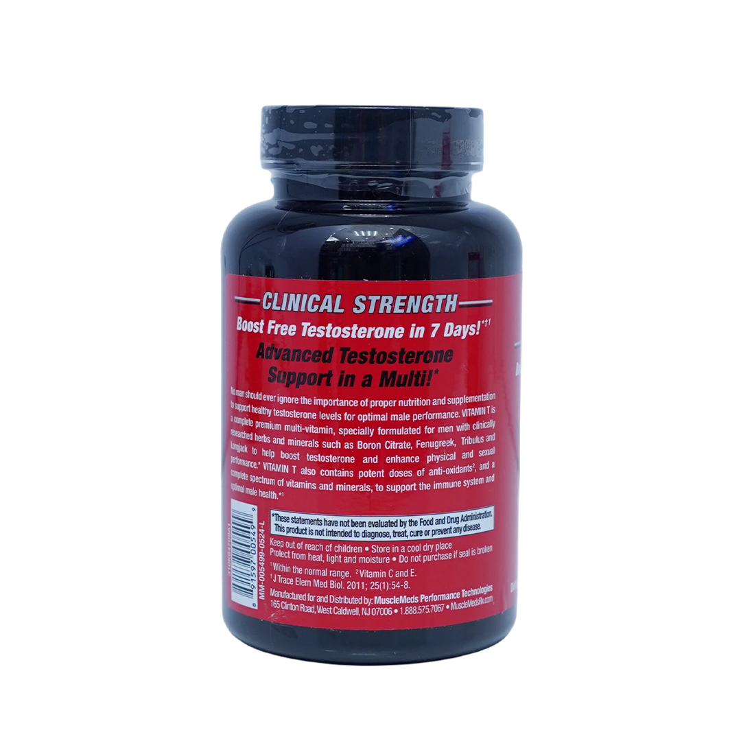MuscleMeds Vitamin T - Testosterone Boosting Multi-Vitamin For Men - Image 2