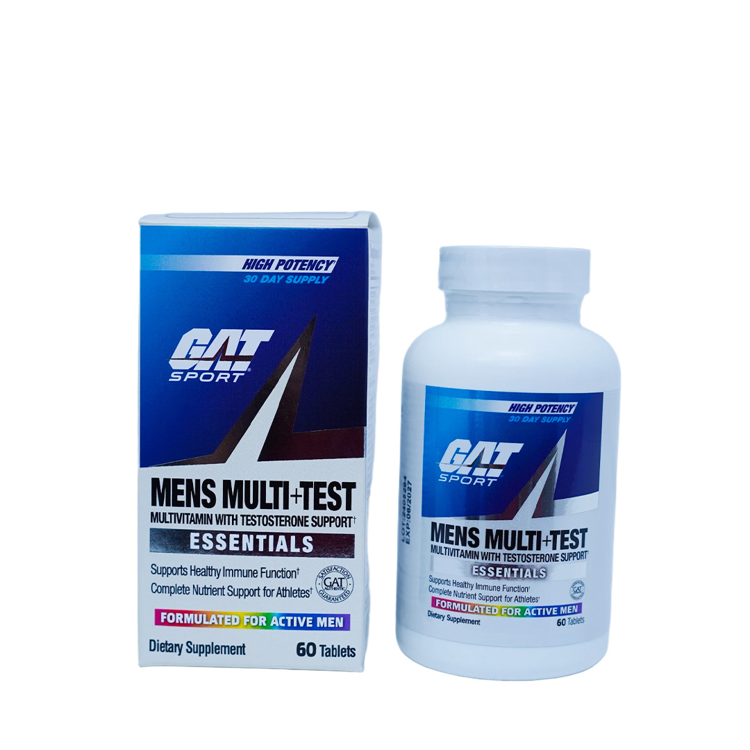 GAT Sport Mens Multi+Test Essentials - Multivitamin with Testosterone Support